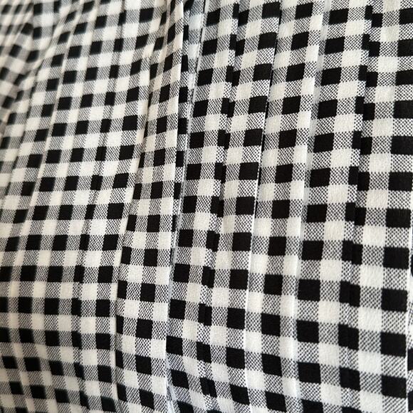 J. Crew | Pleated Gingham Button Down Shirt Size XXS - Picture 5 of 11